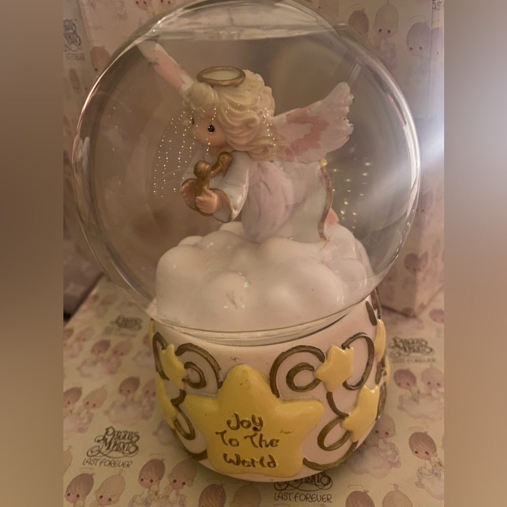 Precious moments musical snow globe